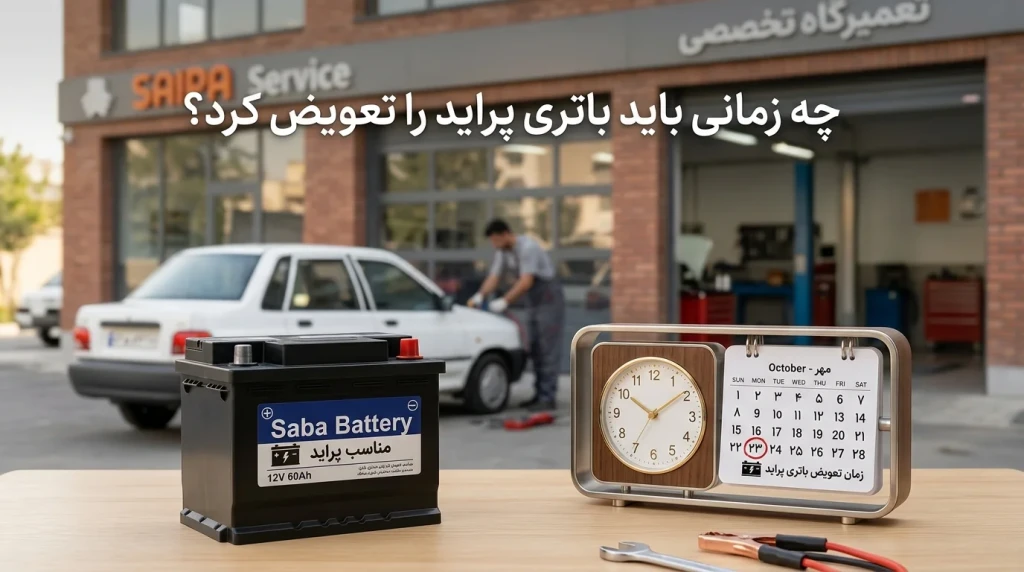 چه زمانی باید باتری پراید را تعویض کرد؟